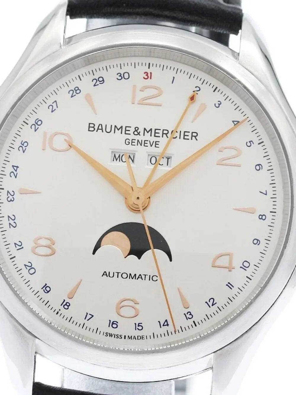 Baume & Mercier Clifton moon phase 65718 Triple calendar Automatic Men's_963262